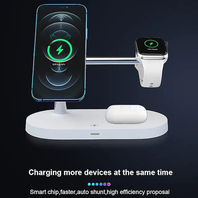 3 in 1 Magnetic Wireless Charger Mobile Accessories - DailySale