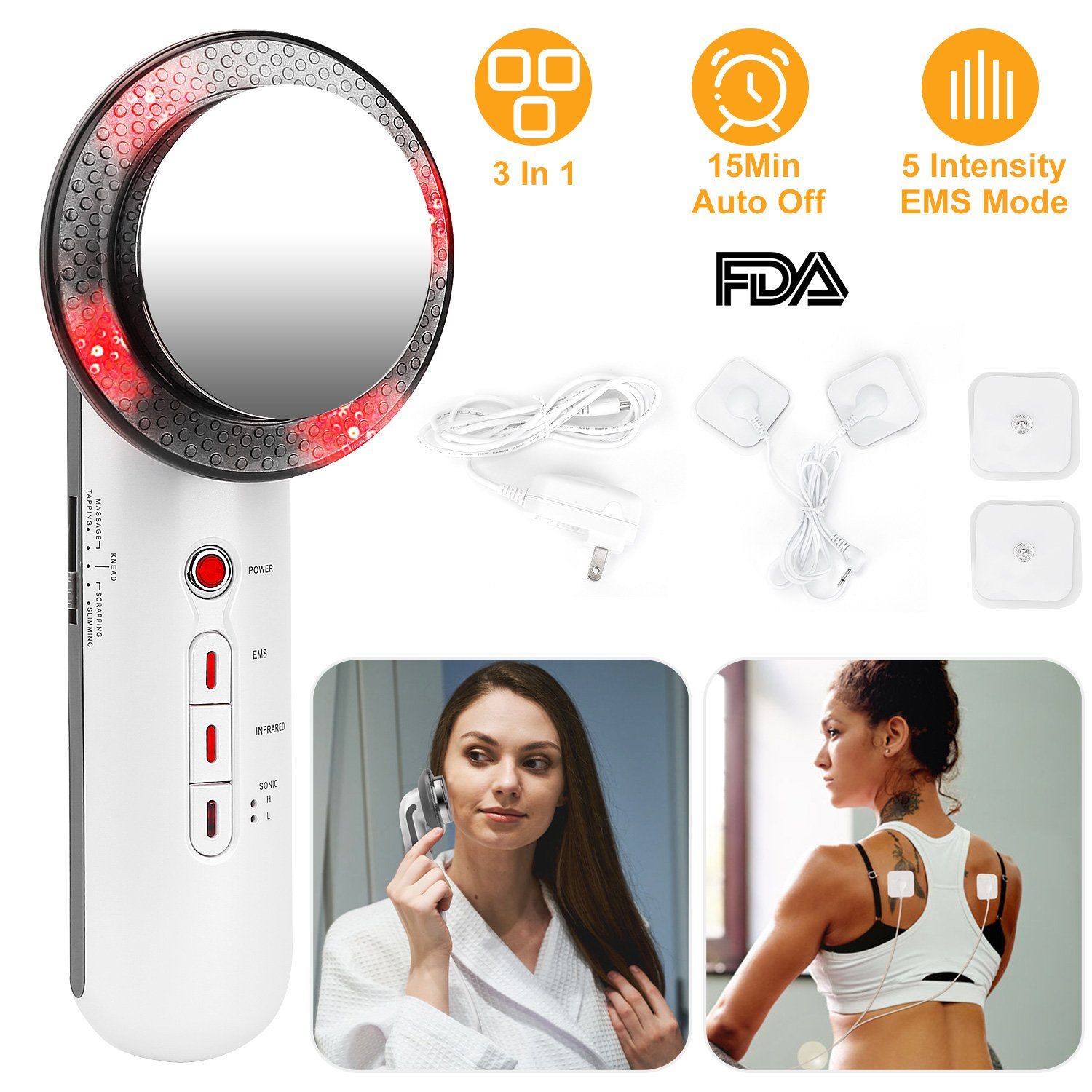 3-in-1 Multifunctional EMS Infrared Massager Fat Remover Beauty & Personal Care - DailySale