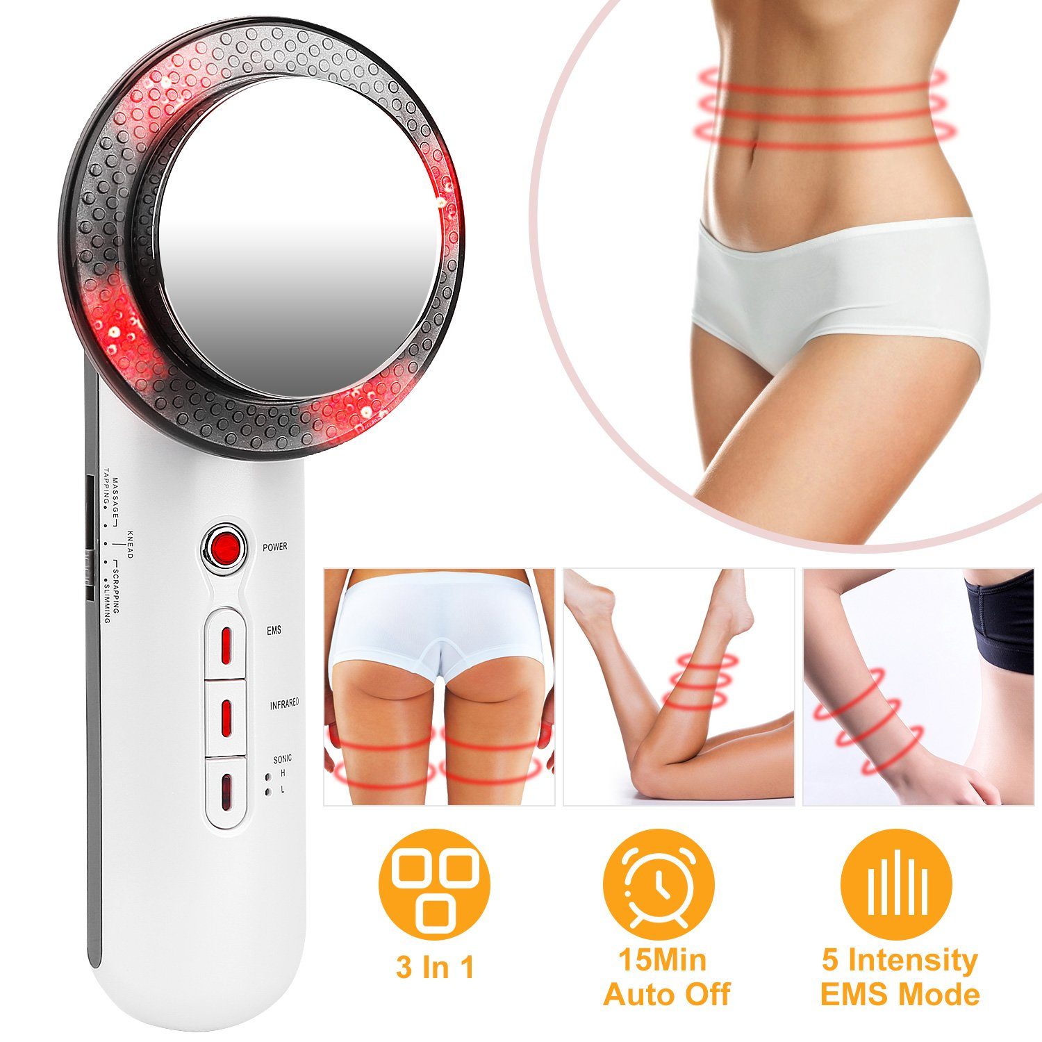 3-in-1 Multifunctional EMS Infrared Massager Fat Remover Beauty & Personal Care - DailySale