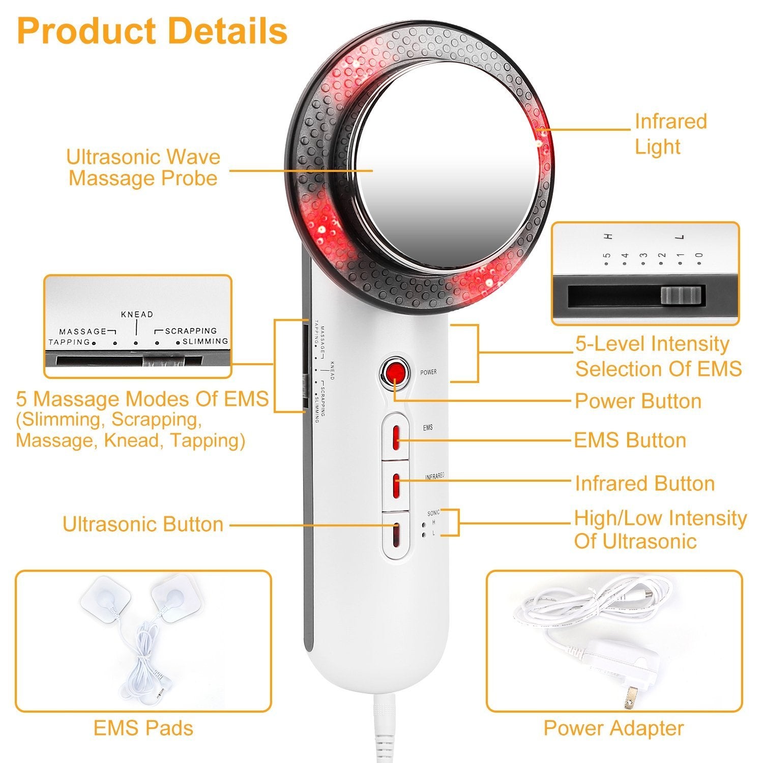 3-in-1 Multifunctional EMS Infrared Massager Fat Remover Beauty & Personal Care - DailySale