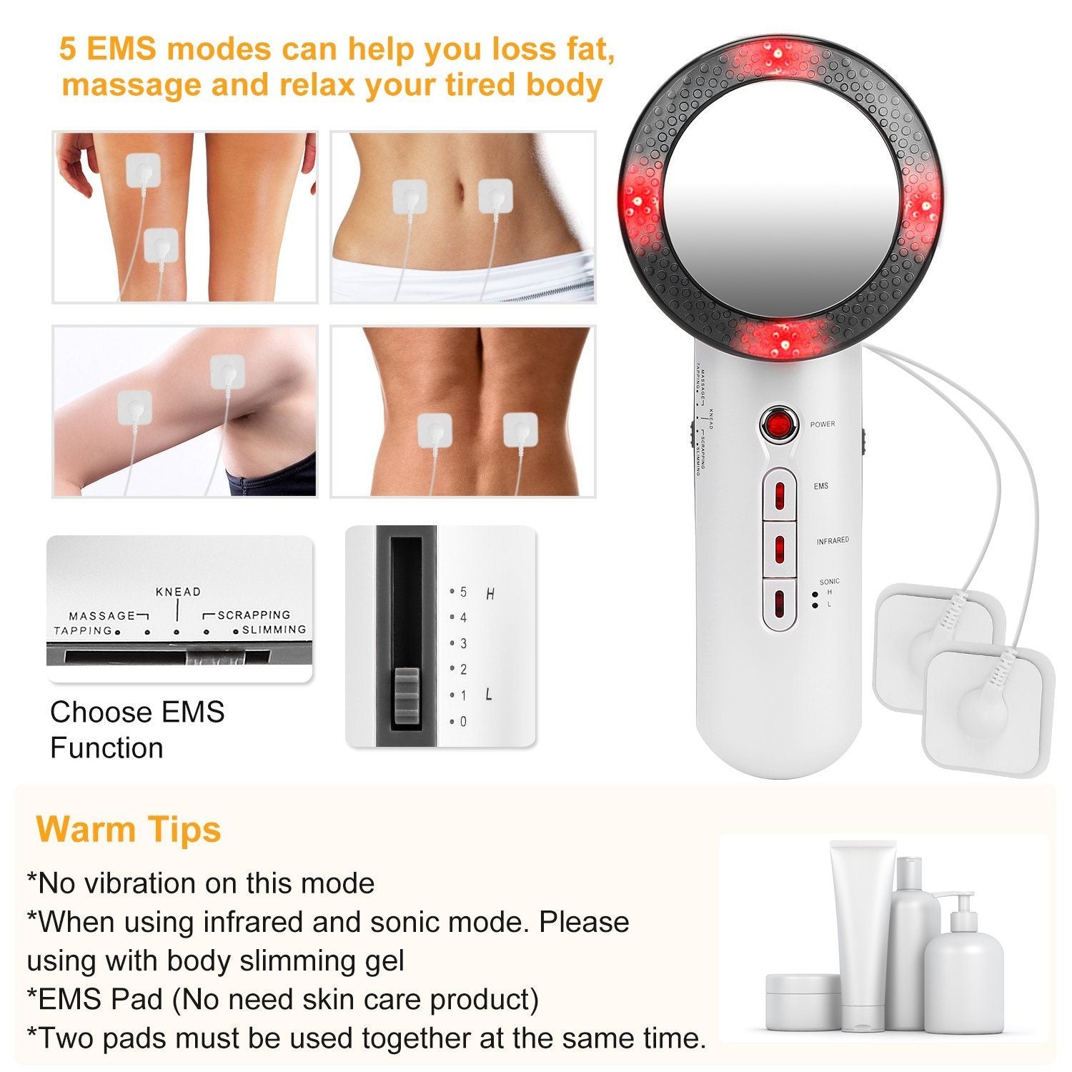 3-in-1 Multifunctional EMS Infrared Massager Fat Remover Beauty & Personal Care - DailySale