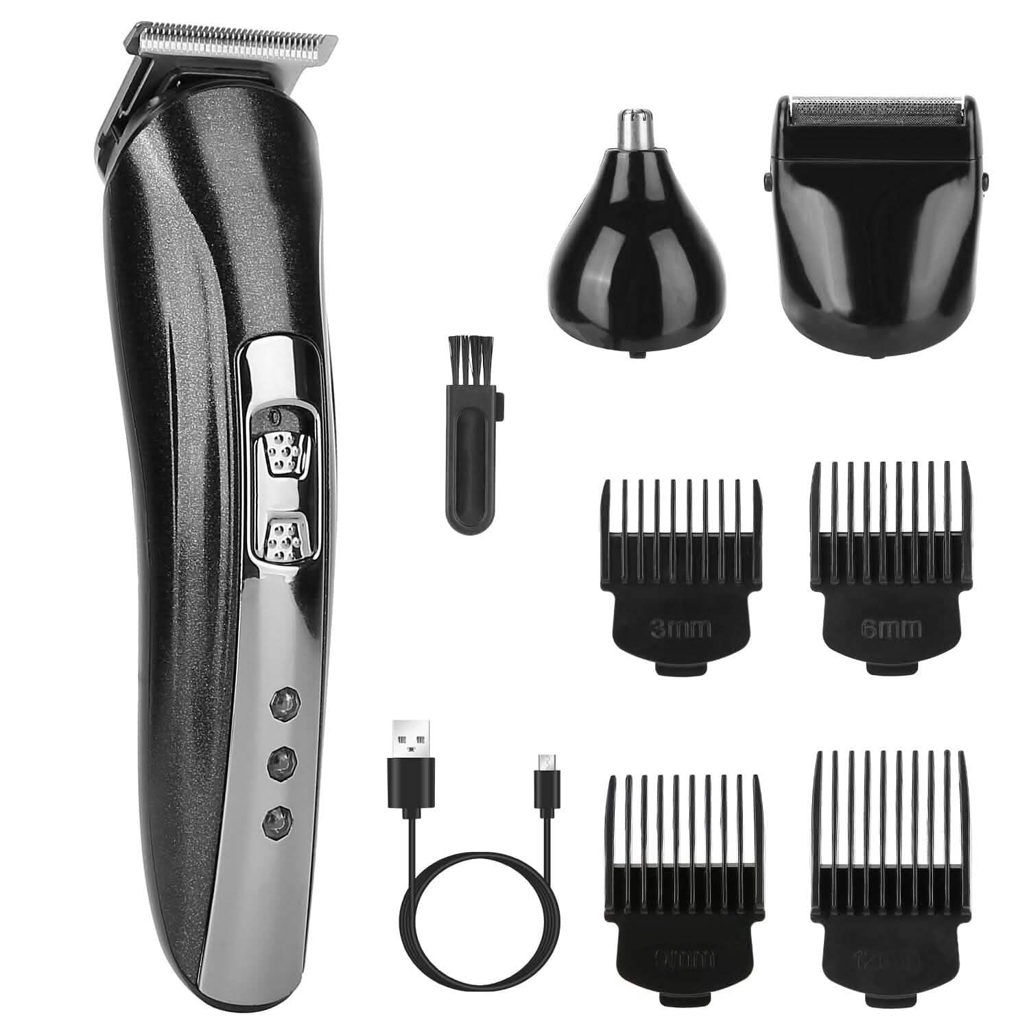 3-in-1 Rechargeable Hair Clipper Cordless Hair Trimmer Shaver Men's Grooming - DailySale
