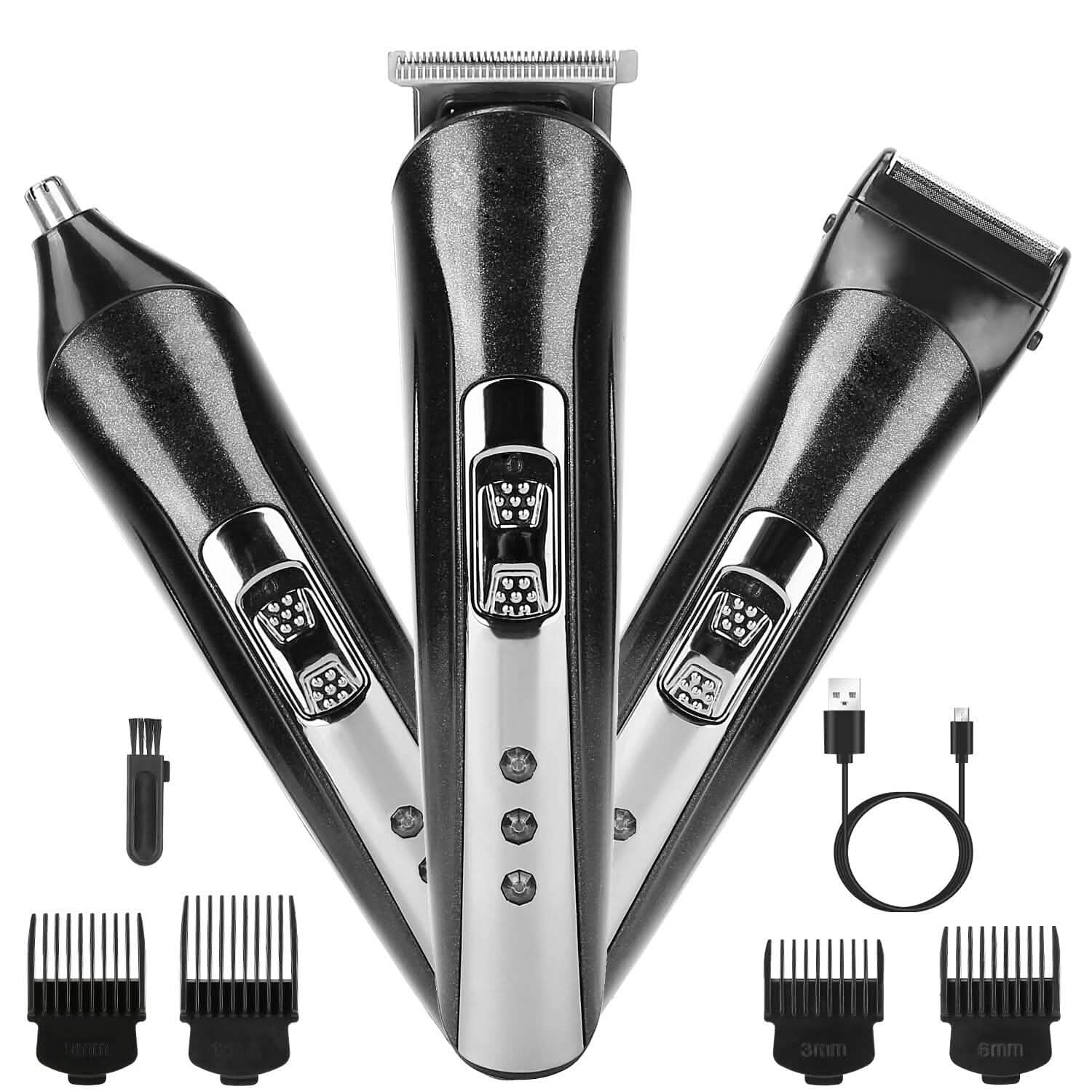 3-in-1 Rechargeable Hair Clipper Cordless Hair Trimmer Shaver Men's Grooming - DailySale