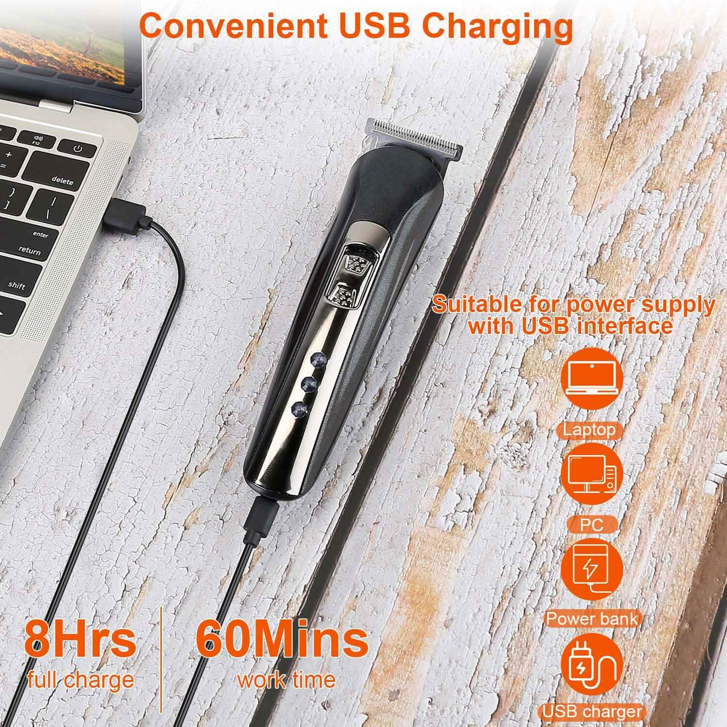 3-in-1 Rechargeable Hair Clipper Cordless Hair Trimmer Shaver Men's Grooming - DailySale