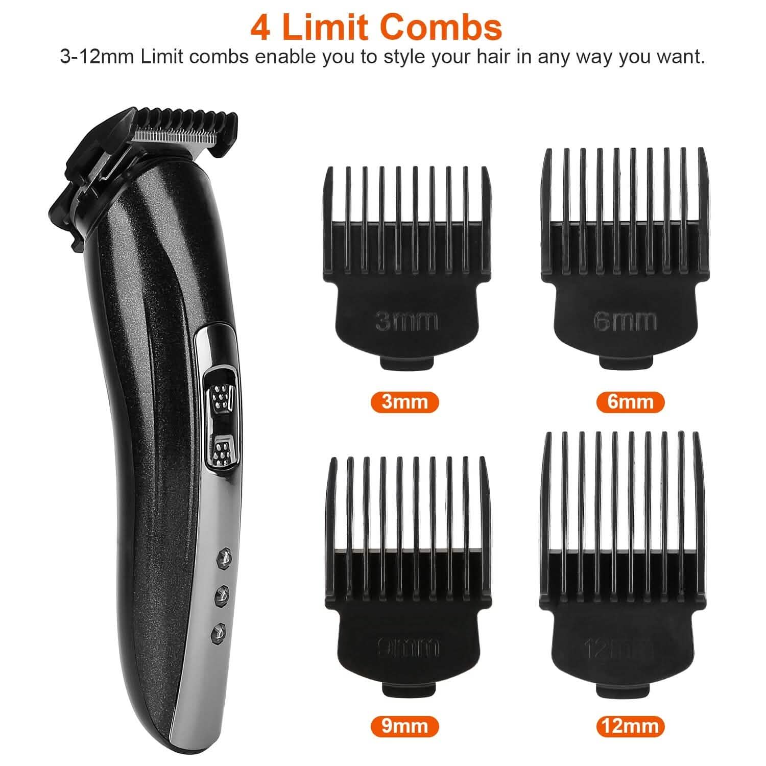 3-in-1 Rechargeable Hair Clipper Cordless Hair Trimmer Shaver Men's Grooming - DailySale