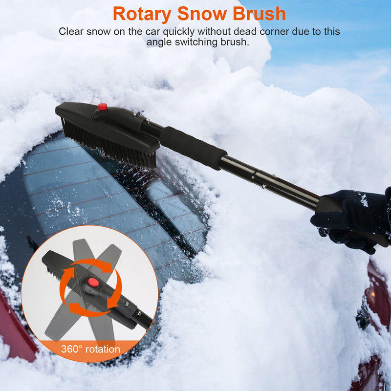 3-in-1 Snow Shovel Kit Brush Ice Scraper Automotive - DailySale