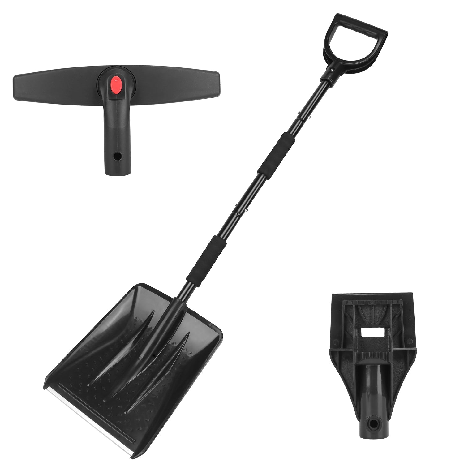 3-in-1 Snow Shovel Kit Brush Ice Scraper Automotive - DailySale