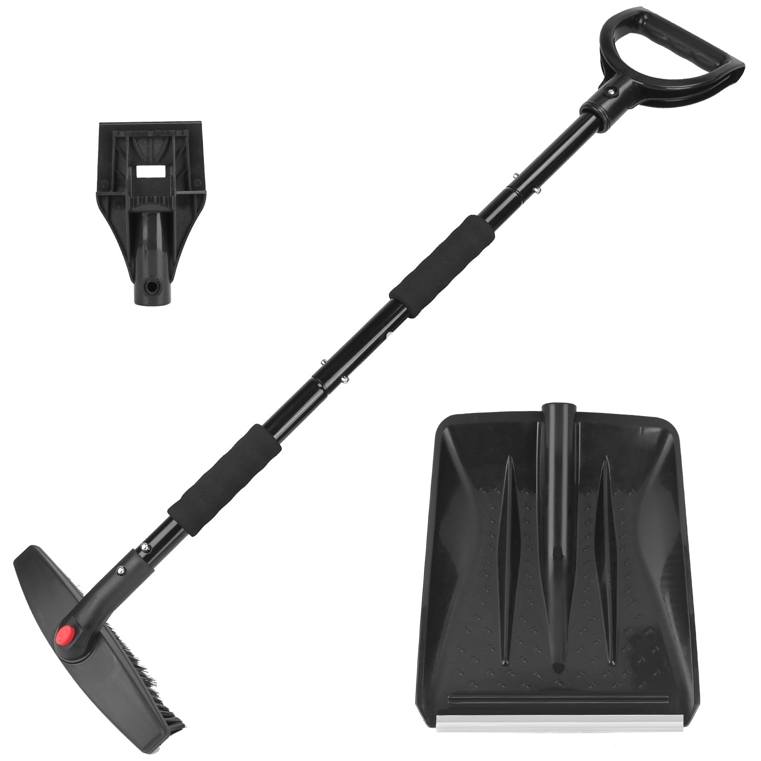 3-in-1 Snow Shovel Kit Brush Ice Scraper Automotive - DailySale