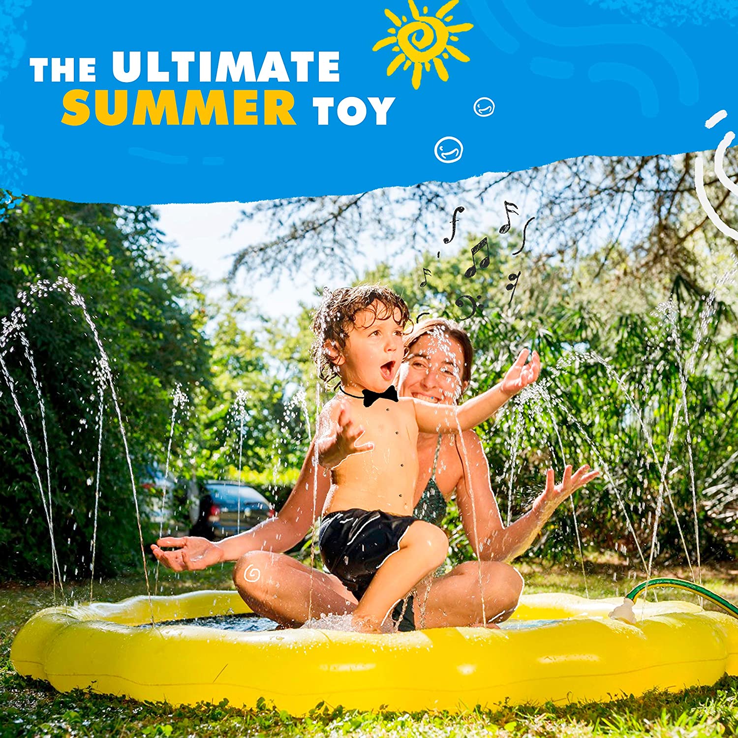 3-in-1 Splash Pad Kids Fountain Toys & Games - DailySale