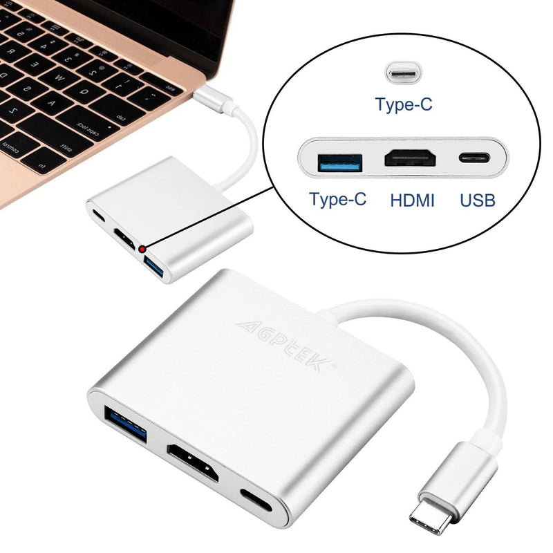 3-in-1 Type C to HDMI Multiport Adapter Computer Accessories - DailySale