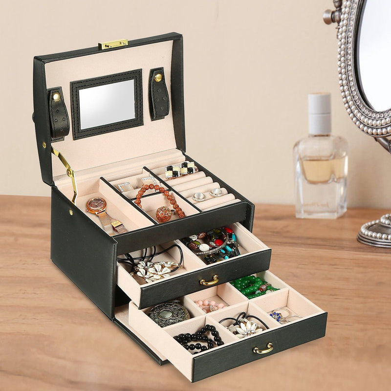 3-Layer Jewelry Case Organizer