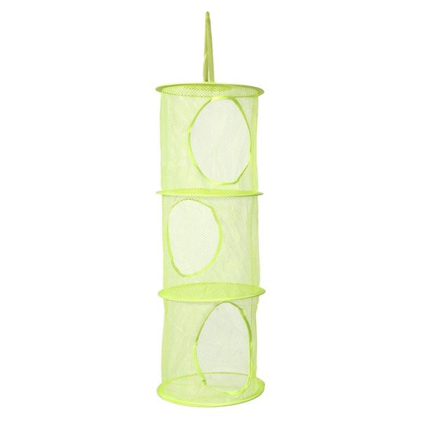 3-Layer Shelf Hanging Storage Net Closet & Storage Green - DailySale