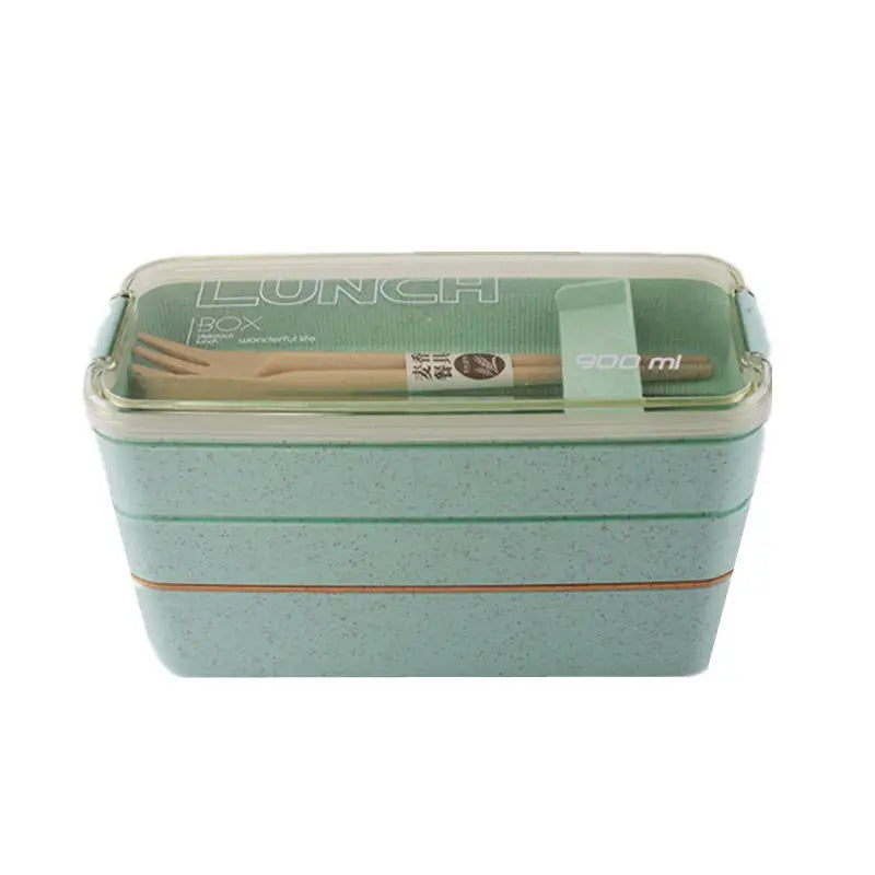 3 and 2 Pack Stackable Bento Box Japanese Lunch Box Kit With Spoon