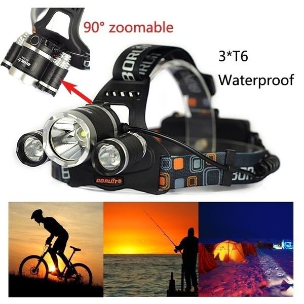 3 LED XM-L T6 Waterproof Headlamp LED Torch Flashlight Outdoor Lighting - DailySale