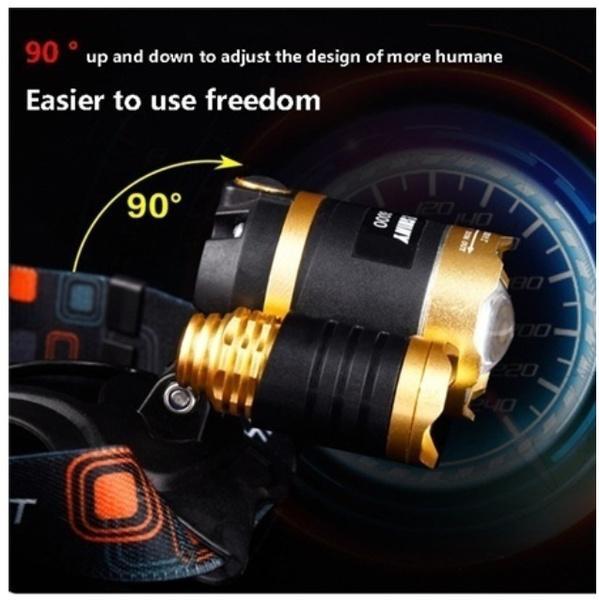 3 LED XM-L T6 Waterproof Headlamp LED Torch Flashlight Outdoor Lighting - DailySale