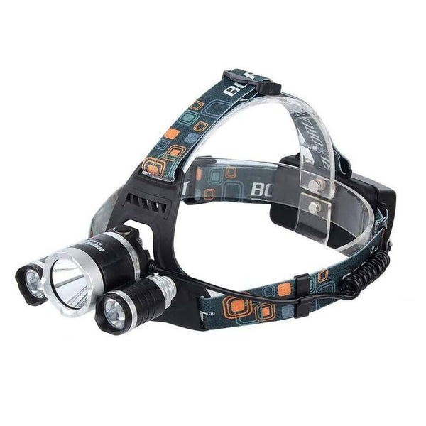 3 LED XM-L T6 Waterproof Headlamp LED Torch Flashlight Outdoor Lighting Silver - DailySale