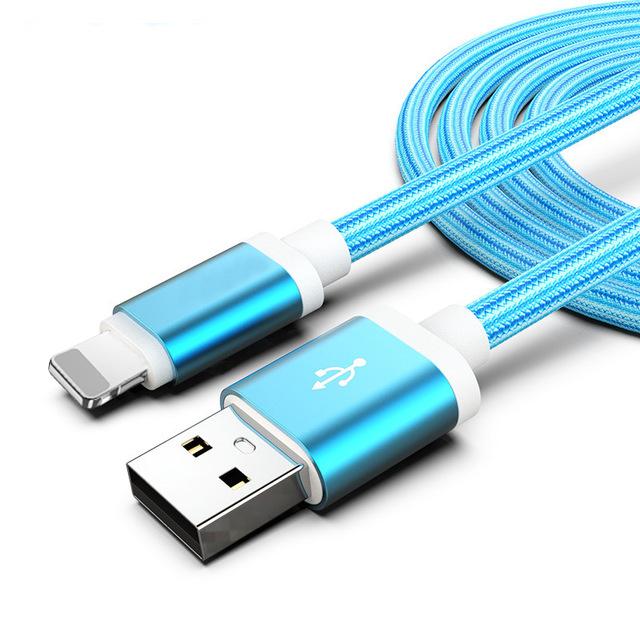 3-Pack: 10FT Heavy Duty Braided iPhone Lightning USB Cable
