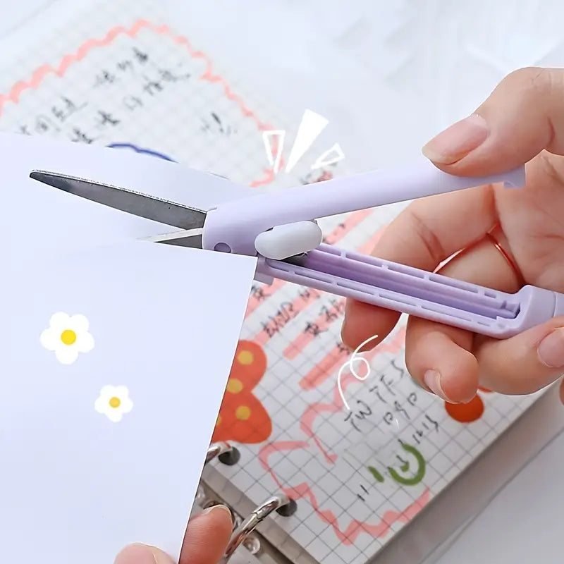 3-Pack: 2-in-1 Pen Style Scissors with Paper Cutter
