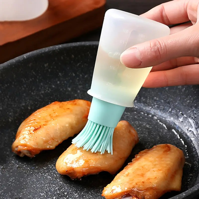 3-Pack: 2.2oz Silicone BBQ Oil Bottle Brush with Flat-Bottom Design Kitchen Tools & Gadgets - DailySale