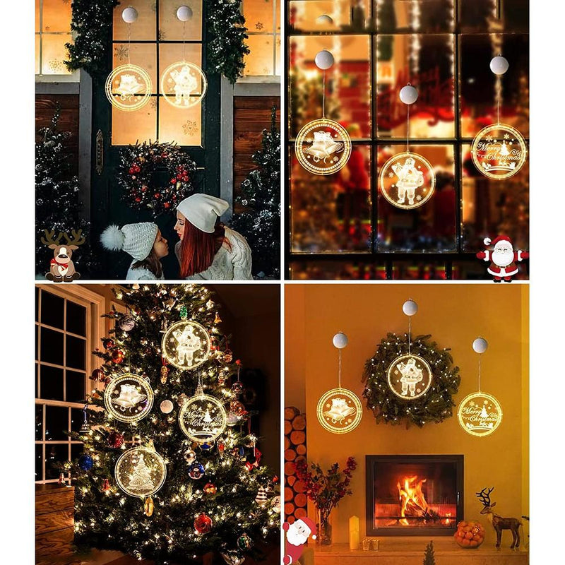 3-Pack: 3D Large Christmas LED Hanging Lights Holiday Decor & Apparel - DailySale