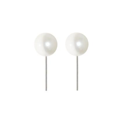 3-Pack: 8 MM Faux Pearl Stud Earrings Jewelry - DailySale
