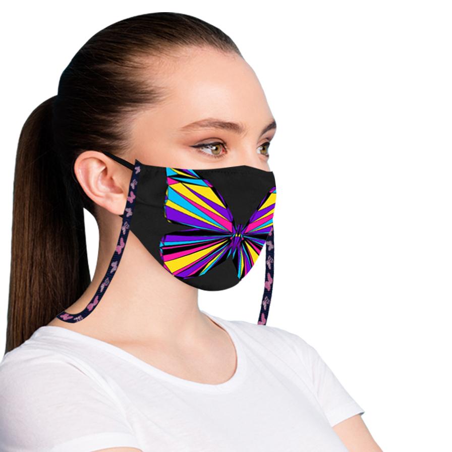 3-Pack: Anti-Lost Easy To Carry Reusable Cotton Face Mask With Lanyard Leash Face Masks & PPE - DailySale