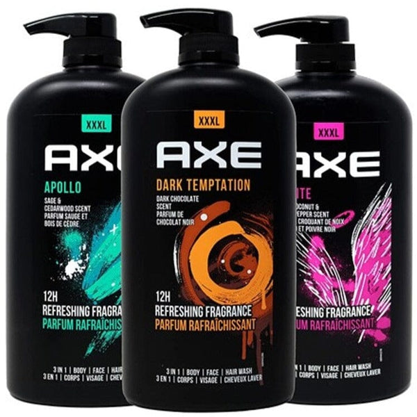 3-Pack: Axe Men's Body Wash Variety Set- 32oz Men's Grooming - DailySale