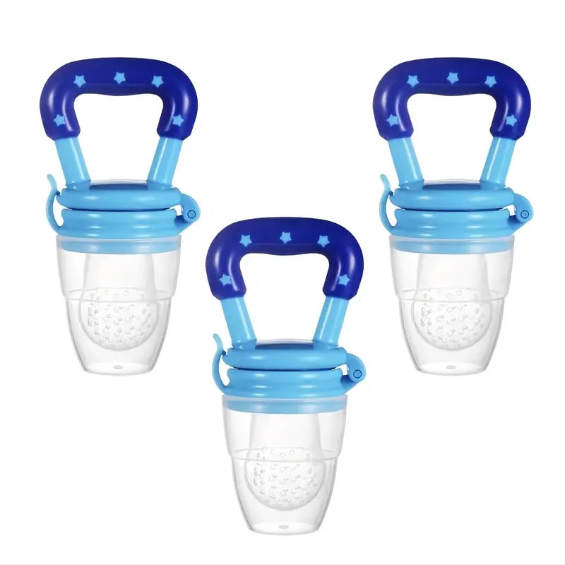 3-Pack: Baby Fresh Food Feeder Pacifier Baby Blue - DailySale