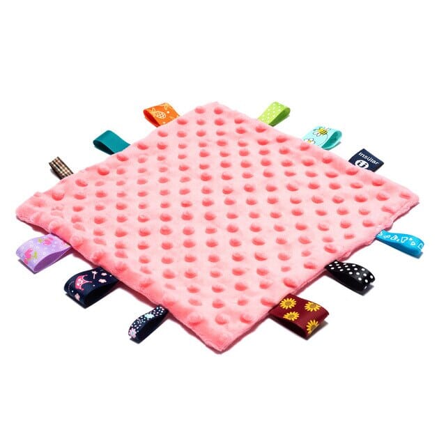3-Pack: Baby Towel, Chewable Blanket, Sleeping Artifact & Sensory Toys Baby Pink - DailySale