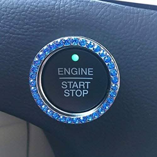 3-Pack: Bling Car Rhinestone Sticker Automotive Blue - DailySale