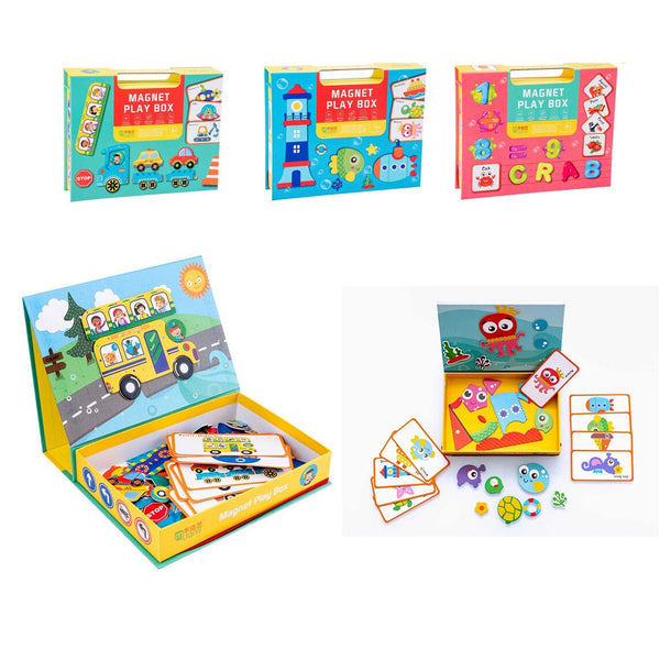 3-Pack: Children's Magnetic Puzzle Early Education Educational Toys Toys & Games - DailySale