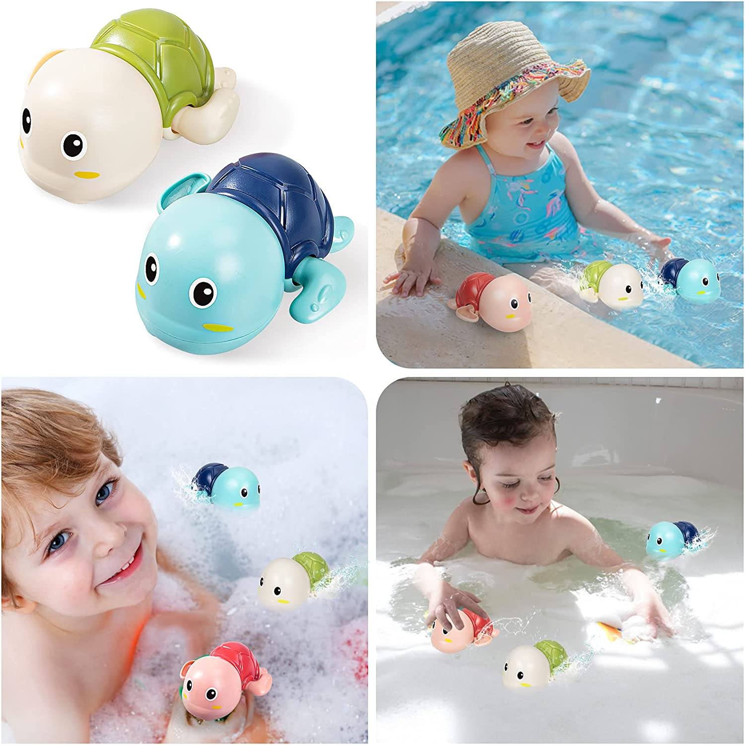 3-Pack: Cute Swimming Turtle Bath Toys Toys & Games - DailySale