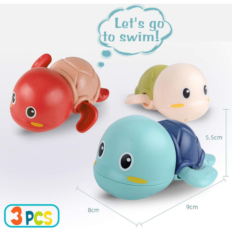 3-Pack: Cute Swimming Turtle Bath Toys Toys & Games - DailySale