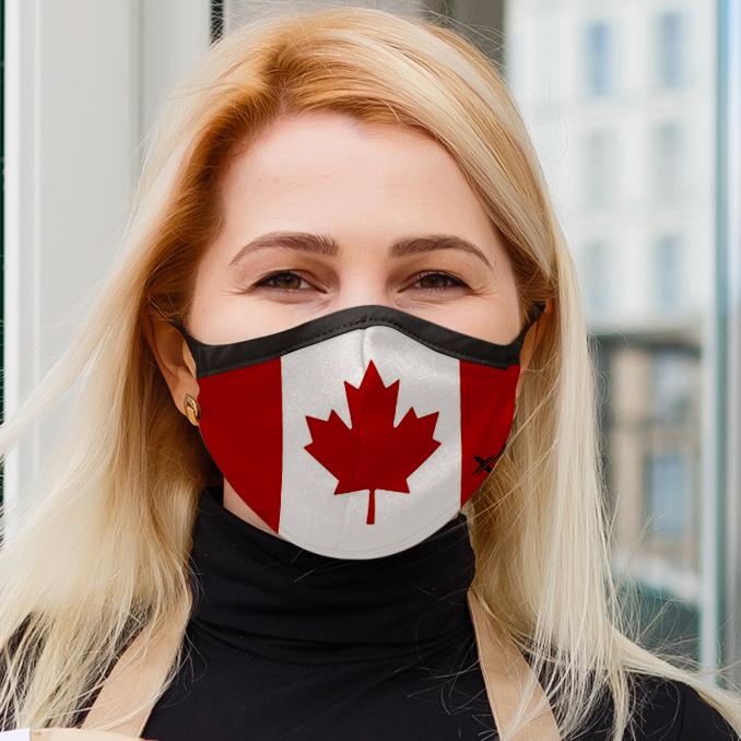 3-Pack: Double Layer Washable and Reusable Flag Masks With Adjustable Loop