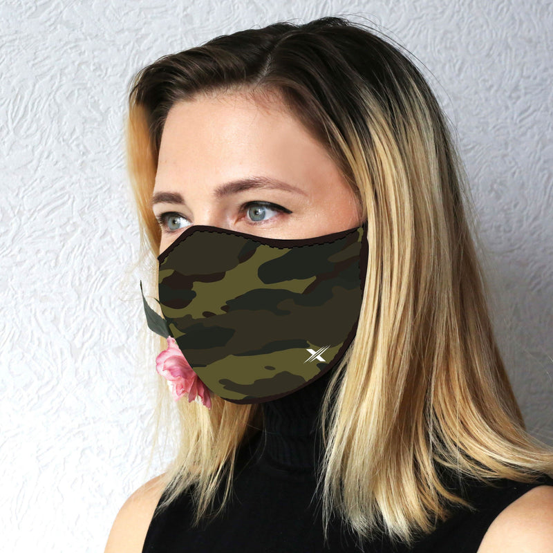 3-Pack: Double Layer Washable & Reusable Non-Medical Face Mask w/ Adjustable Loop Wellness & Fitness - DailySale
