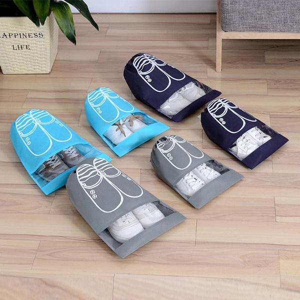 3-Pack: Drawstring Shoe Storage Bag Closet & Storage - DailySale