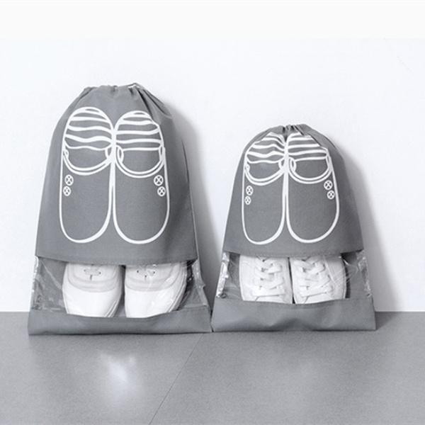 3-Pack: Drawstring Shoe Storage Bag Closet & Storage - DailySale