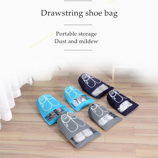 3-Pack: Drawstring Shoe Storage Bag Closet & Storage - DailySale