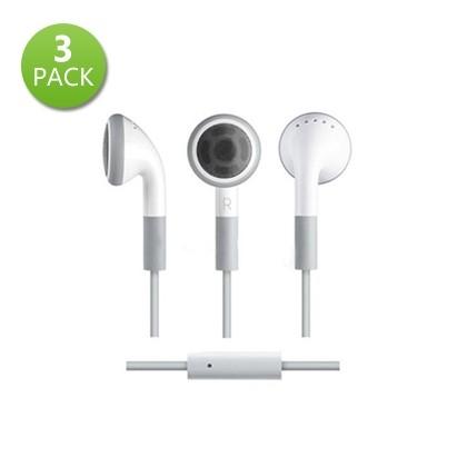 3-Pack: Earbud Headphone with Mic Phones & Accessories - DailySale