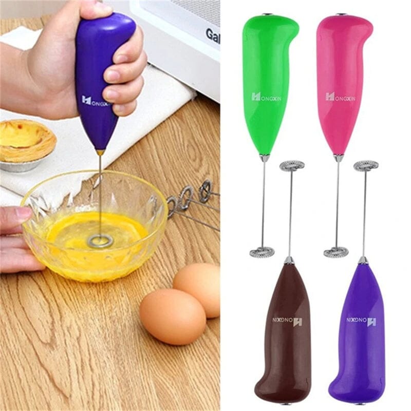 3-Pack: Electric Milk Frother Handheld Whisk Kitchen Tools & Gadgets - DailySale