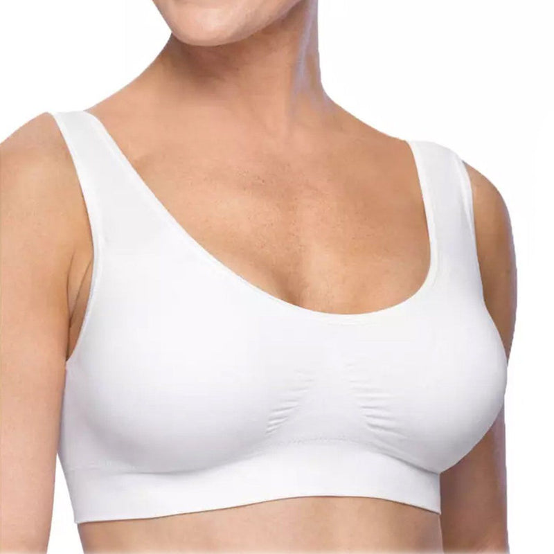 3-Pack: Essential Lounging Microfiber Padded Bras Women's Clothing - DailySale