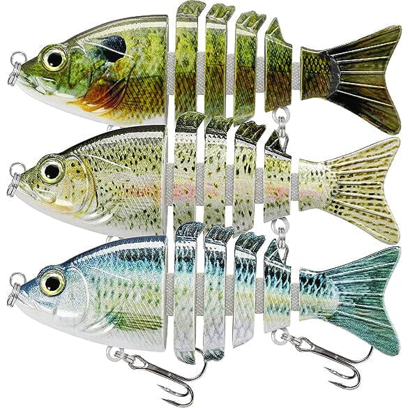3-Pack: Fishing Lures for Bass Trout Sports & Outdoors 3"-0.4oz - DailySale