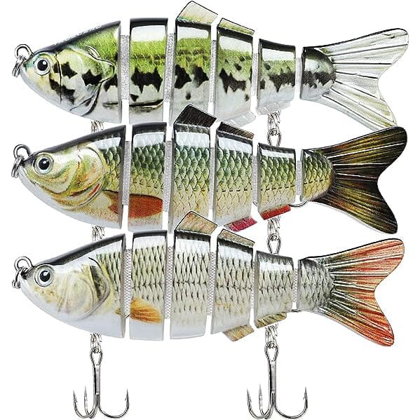3-Pack: Fishing Lures for Bass Trout Sports & Outdoors 4"-0.7 oz. - DailySale