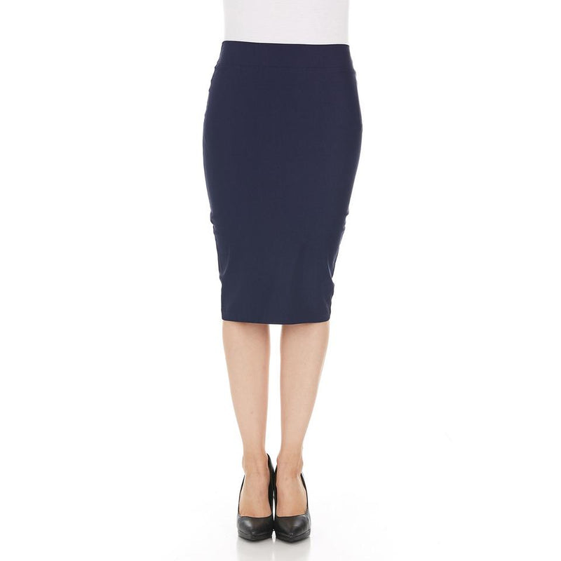 3-Pack: Fitted Pencil Skirt Women's Apparel Navy XS - DailySale
