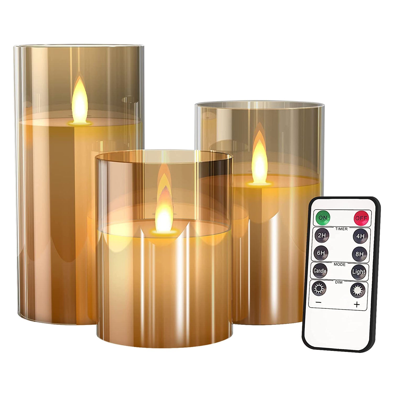 3-Pack: Flameless Battery Operated Candles Indoor Lighting - DailySale