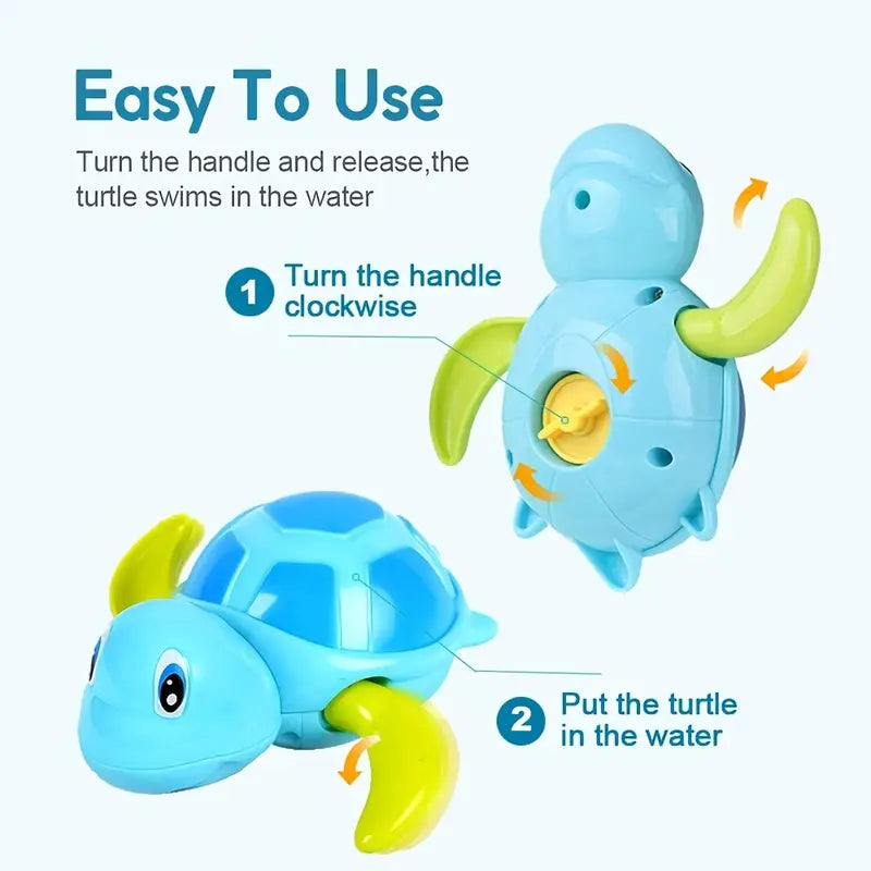 3-Pack: Fun Swimming Turtle Bath Toy Toys & Games - DailySale
