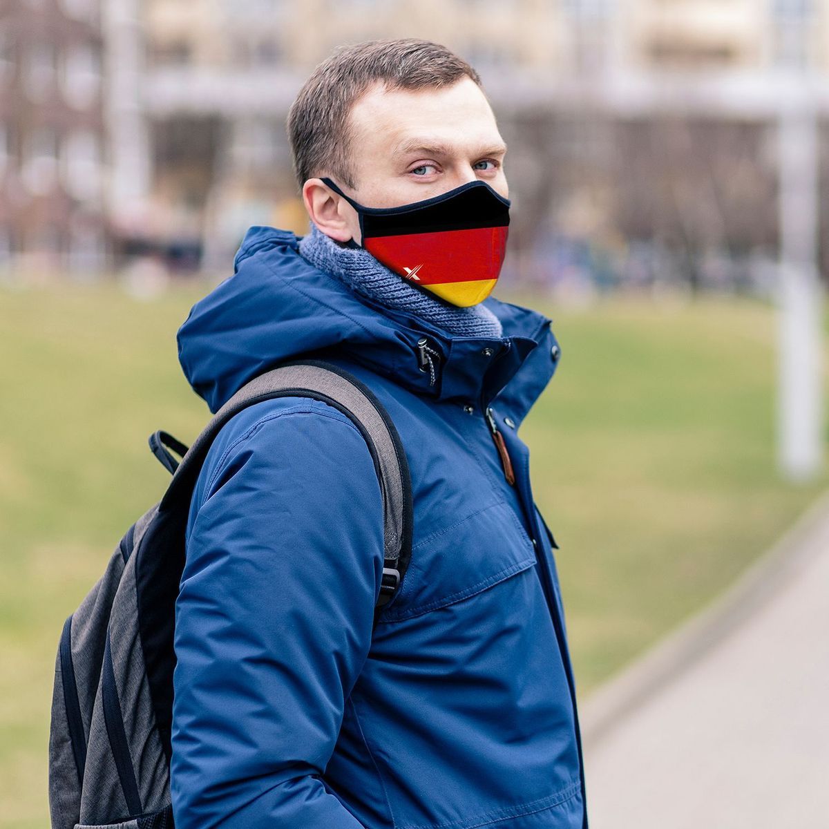 3-Pack: Germany Flag Double Layered Reusable Mask With Adjustable Loops Face Masks & PPE - DailySale