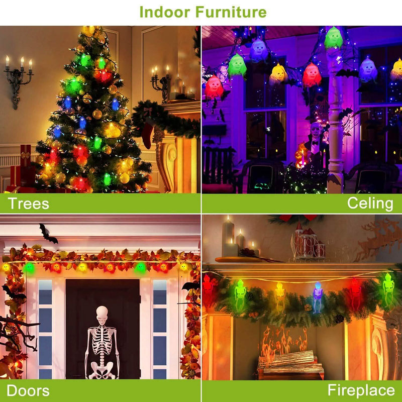 3-Pack: Halloween String Light Decorations Furniture & Decor - DailySale