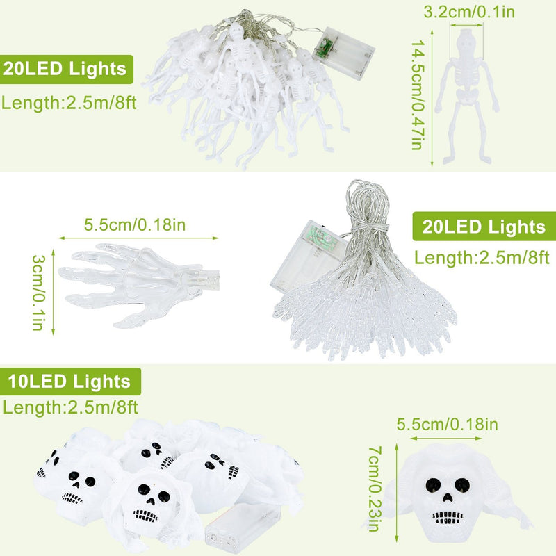 3-Pack: Halloween String Light Decorations Furniture & Decor - DailySale