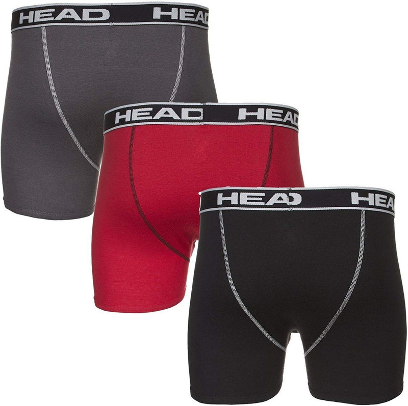 3-Pack: Head Men's Cotton Boxer Briefs - Size: Large Men's Apparel - DailySale
